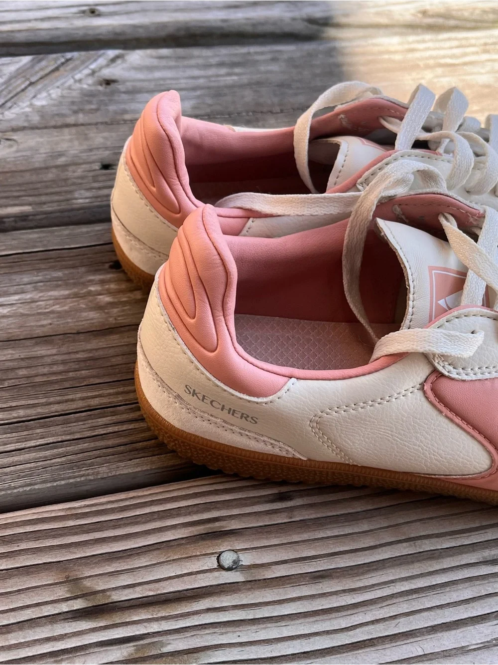 SKECHERS Hotshot Kickoff Court & Classic Sneakers Size 9 White Pink Profile - Picture 12 of 16